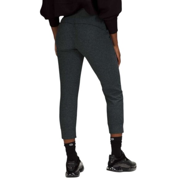 LULULEMON Ready to Rulu Jogger Crop in Heathered Tidewater Teal / Black 4 - Picture 2 of 6